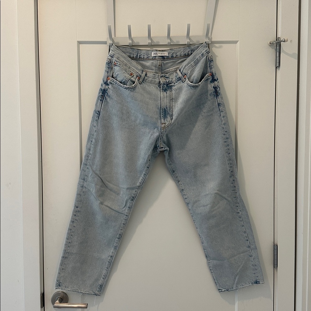 Zara Faded Blue Denim Pants